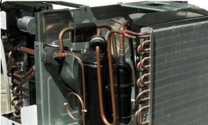 Internal View of AC, including Condenser Coils